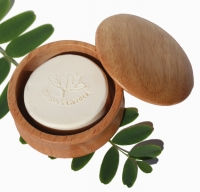 Artisan Glycerin Shave Soap and Wood Shaving Bowl Set